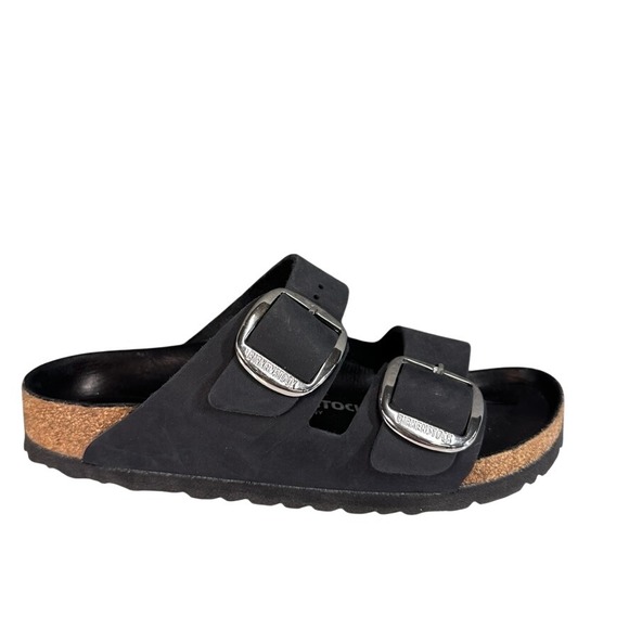 Birkenstock Shoes - Birkenstock Arizona Big Buckle Black Oiled Leather Sandals 38 L7 M5